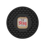 HST40014 Heavy Duty Round PVC Soft Rubber Coaster with Custom Imprint